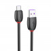 Baseus Purple Ring Quick Charge USB-C Cable - бърз USB-C кабел (5A) за устройства с USB-C порт (100 см) (черен) 4
