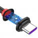 Baseus Purple Ring Quick Charge USB-C Cable - бърз USB-C кабел (5A) за устройства с USB-C порт (100 см) (черен) 3