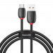 Baseus Purple Ring Quick Charge USB-C Cable - бърз USB-C кабел (5A) за устройства с USB-C порт (100 см) (черен) 1