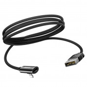 Baseus Rhythm Bent Audio Data Cable - USB Lightning кабел с допълнителен Lightning порт за устройства с Lightning конектор (50 см) 2