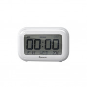 Baseus Subai Clock - часовник с будилник, LED дисплей и термометър (бял)