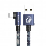 Baseus Camouflage Mobile Game Cable - Lightning USB кабел за iPhone, iPad и iPod с Lightning (100 см) (син)