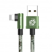 Baseus Camouflage Mobile Game Cable USB For iPhone with Lightning connectors 2.4A (100 cm) (green)