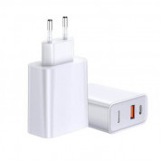 Baseus Dual USB & USB-C QC 3.0 Wall Charger 30W (CCFS-C02) (white) 2
