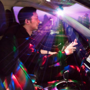 Baseus Car Crystal Magic Ball Disco Light - светеща с ритъма на музиката диско топка (черен) 10