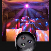 Baseus Car Crystal Magic Ball Disco Light - светеща с ритъма на музиката диско топка (черен) 17