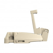 Baseus Backseat Vehicle Phone Holder Hook - 2 в 1 поставка за смартфон и закачалка за чанта за седалката на автомобил (бежов) 1