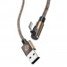 Baseus Camouflage Mobile Game Cable - Lightning USB кабел за iPhone, iPad и iPod с Lightning (100 см) (кафяв) 3