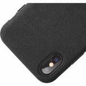 Baseus Original Super Fiber Case - велурен кейс за iPhone XS Max (черен) 5