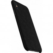 Baseus Original Super Fiber Case - велурен кейс за iPhone XS Max (черен) 2