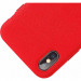 Baseus Original Super Fiber Case - велурен кейс за iPhone XS Max (червен) 4