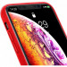 Baseus Original Super Fiber Case - велурен кейс за iPhone XS Max (червен) 5