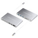 HyperDrive Slim 11-in-1 USB-C Hub - мултифункционален хъб за свързване на допълнителна периферия за MacBook Pro и устройства с USB-C (сив) 1