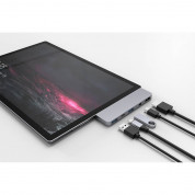 HyperDrive Slim 5-in-1 USB-C Hub - мултифункционален хъб за свързване на допълнителна периферия за Microsoft Surface 4/5/6 1
