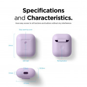 Elago Airpods Silicone Case Apple Airpods 2 with Wireless Charging Case (lavender) 6