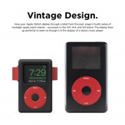 Elago W6 Watch Stand - силиконова винтидж поставка в стила на Apple iPod Classic за Apple Watch (черна) 2
