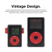 Elago W6 Watch Stand - силиконова винтидж поставка в стила на Apple iPod Classic за Apple Watch (черна) 3