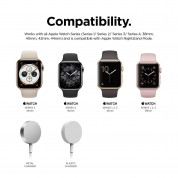 Elago W6 Watch Stand - силиконова винтидж поставка в стила на Apple iPod Classic за Apple Watch (черна) 3