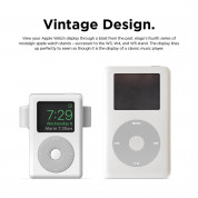Elago W6 Watch Stand - силиконова винтидж поставка в стила на Apple iPod Classic за Apple Watch (бяла) 1
