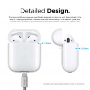 Elago Airpods Silicone Case Apple Airpods 2 with Wireless Charging Case (white) 5