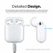 Elago Airpods Silicone Case - силиконов калъф за Apple Airpods 2 with Wireless Charging Case (бял) 6