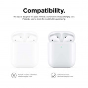 Elago Airpods Silicone Case - силиконов калъф за Apple Airpods 2 with Wireless Charging Case (бял) 7