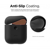 Elago Airpods Silicone Case - силиконов калъф за Apple Airpods 2 with Wireless Charging Case (черен) 3