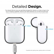Elago Airpods Silicone Case - силиконов калъф за Apple Airpods 2 with Wireless Charging Case (черен) 5
