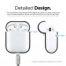 Elago Airpods Silicone Case - силиконов калъф за Apple Airpods 2 with Wireless Charging Case (черен) 6