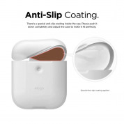 Elago Airpods Silicone Case - силиконов калъф за Apple Airpods 2 with Wireless Charging Case (бял-фосфор) 4