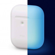 Elago Airpods Silicone Case Apple Airpods 2 with Wireless Charging Case (nightglow blue)