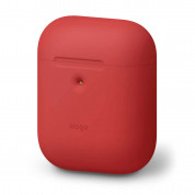 Elago Airpods Silicone Case Apple Airpods 2 with Wireless Charging Case (red)