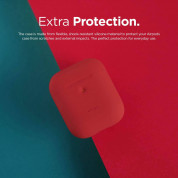 Elago Airpods Silicone Case - силиконов калъф за Apple Airpods 2 with Wireless Charging Case (червен) 4