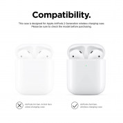 Elago Airpods Silicone Case - силиконов калъф за Apple Airpods 2 with Wireless Charging Case (тъмносив) 7