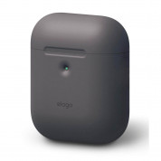 Elago Airpods Silicone Case Apple Airpods 2 with Wireless Charging Case (dark gray)
