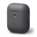 Elago Airpods Silicone Case - силиконов калъф за Apple Airpods 2 with Wireless Charging Case (тъмносив) 1