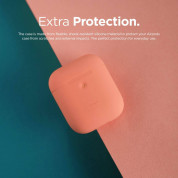 Elago Airpods Silicone Case Apple Airpods 2 with Wireless Charging Case (peach) 4