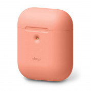 Elago Airpods Silicone Case Apple Airpods 2 with Wireless Charging Case (peach)