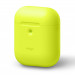 Elago Airpods Silicone Case - силиконов калъф за Apple Airpods 2 with Wireless Charging Case (жълт-фосфор) 2