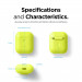 Elago Airpods Silicone Case - силиконов калъф за Apple Airpods 2 with Wireless Charging Case (жълт-фосфор) 7