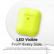 Elago Airpods Silicone Case Apple Airpods 2 with Wireless Charging Case (neon yellow) 3