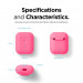 Elago Airpods Silicone Case - силиконов калъф за Apple Airpods 2 with Wireless Charging Case (розов-фосфор) 7