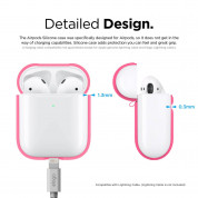 Elago Airpods Silicone Case Apple Airpods 2 with Wireless Charging Case (neon hot pink) 7