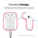 Elago Airpods Silicone Case - силиконов калъф за Apple Airpods 2 with Wireless Charging Case (розов-фосфор) 8