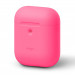 Elago Airpods Silicone Case - силиконов калъф за Apple Airpods 2 with Wireless Charging Case (розов-фосфор) 2