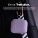 Elago Airpods Silicone Hang Case - силиконов калъф с карабинер за Apple Airpods 2 with Wireless Charging Case (лилав) 5