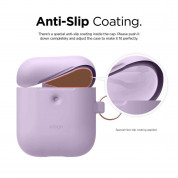 Elago Airpods Silicone Hang Case Apple Airpods 2 with Wireless Charging Case (lavender) 3
