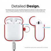 Elago Airpods Silicone Hang Case Apple Airpods 2 with Wireless Charging Case (red) 5