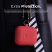 Elago Airpods Silicone Hang Case - силиконов калъф с карабинер за Apple Airpods 2 with Wireless Charging Case (червен) 5