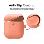 Elago Airpods Silicone Hang Case Apple Airpods 2 with Wireless Charging Case (peach) 3